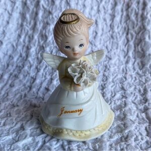 Vintage‎ Lefton Angel of the Month January Figurine #04883 Hand Painted